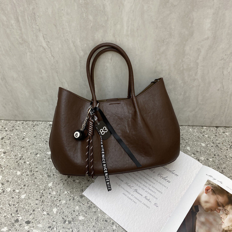 新款复古小众设计时尚风手拎包简约潮托特包高级感百搭单肩斜挎包,箱包皮具/热销女包/男包,水桶包,淘宝优惠券,粉丝福利购,淘宝优惠卷