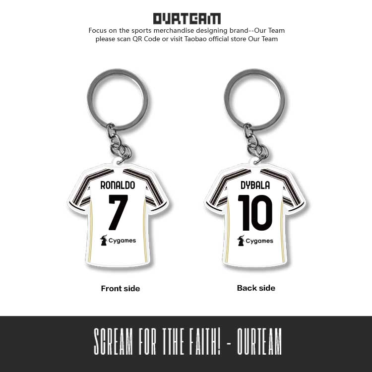 萨拉赫穆勒德布劳内阿圭罗钥匙扣