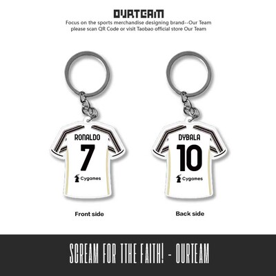 萨拉赫穆勒德布劳内阿圭罗钥匙扣