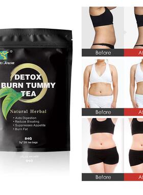 Natural herbal detox flat belly tea出口厂家weight loss tea
