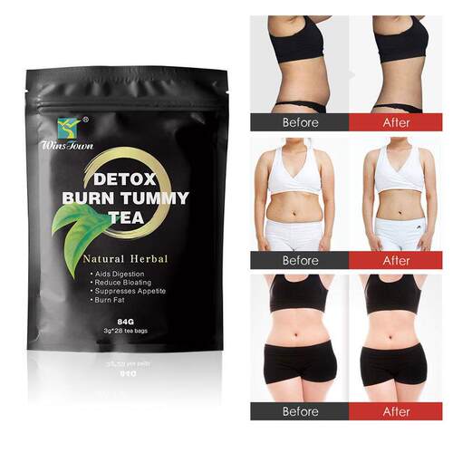Natural herbal detox flat belly tea出口厂家weight loss tea