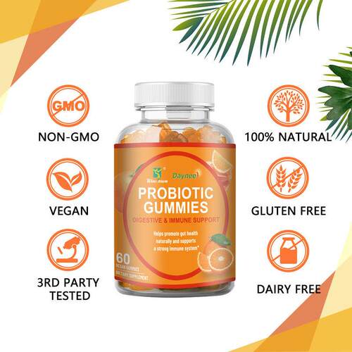 跨境电商直供Probiotic Gummies益生菌软糖换标签贴 牌O EM加V折