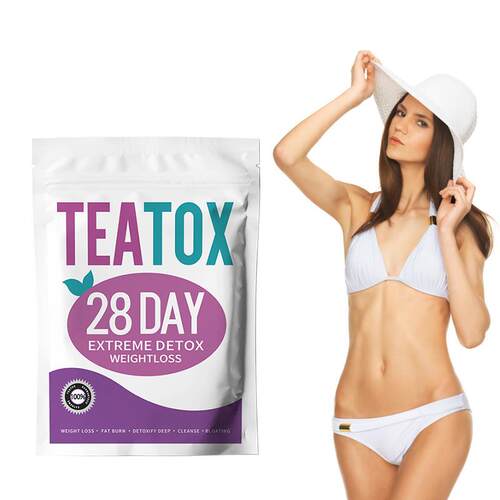 外贸出口slim tea detox 跨境28day  slimming weight loss tea