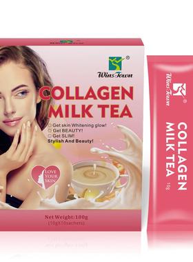 Winstown Collagen Milk tea milkshake万松堂外贸出口胶原蛋白茶