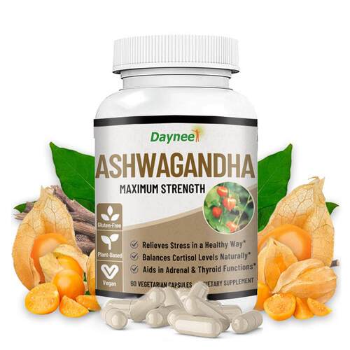 外贸现货Ashwagandha  Maximum Strength Capsules南非醉茄胶囊