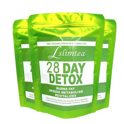 外贸现货28 days teatox flat tummy weight loss tea 28天茶包