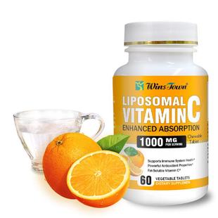 跨境出口Winstown vitamin c 1000mg tablets咀嚼片维C补充剂
