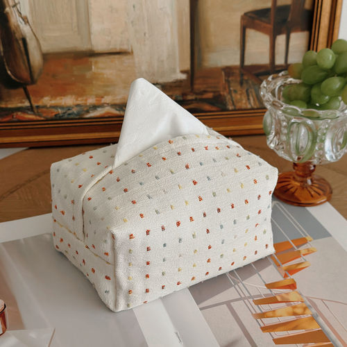 北欧轻奢纸巾盒高级感提花系列