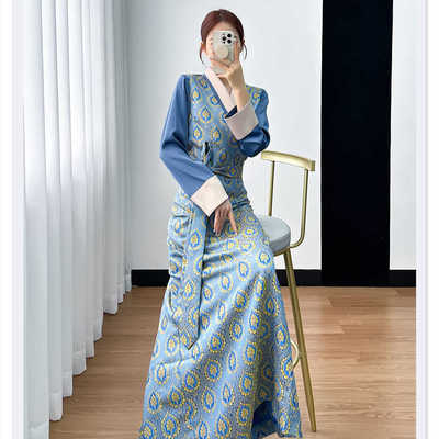 假两件西藏服藏族服装女博拉裙