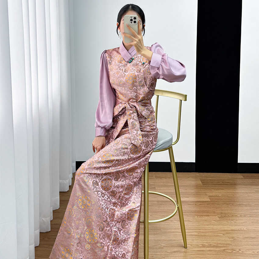 女款名族风博拉藏式连衣裙春季