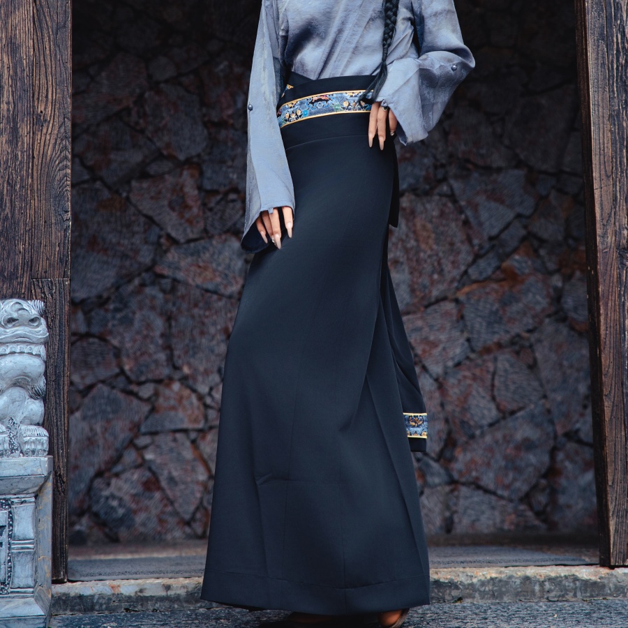 民族舞蹈藏族一片式锅裙藏装服装