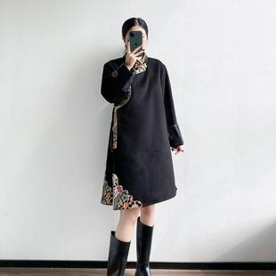 新款藏服上衣双面绒女款外套藏式民族女士加厚保暖藏族服装藏装