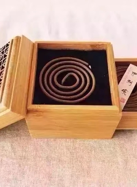 竹制寺院出行车载复古怀旧