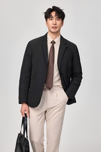 2025新款男士羽绒服西装领西服90白鸭绒6636p245 （长期有货）图片