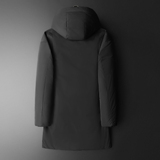 2025新款男士羽绒服连帽中长款商务90白鸭绒8668p345长期有货，男装羽绒服，钱塘721