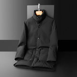 2025新款男士羽绒服中长款商务立领90白鸭绒6628p335长期有货，男装羽绒服，钱塘721