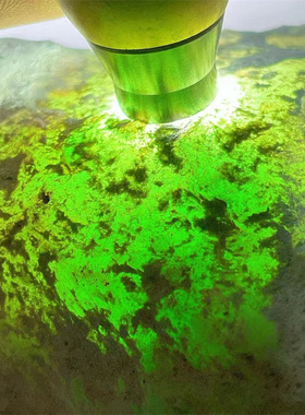 XZ17850 缅甸天然翡翠原石老坑木那场口春彩手镯料 重1.7公斤