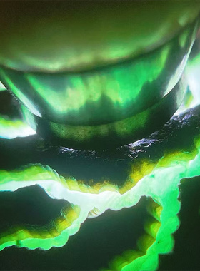 F14559 缅甸天然翡翠原石老坑莫湾基场口开窗手镯料 重1.4公斤