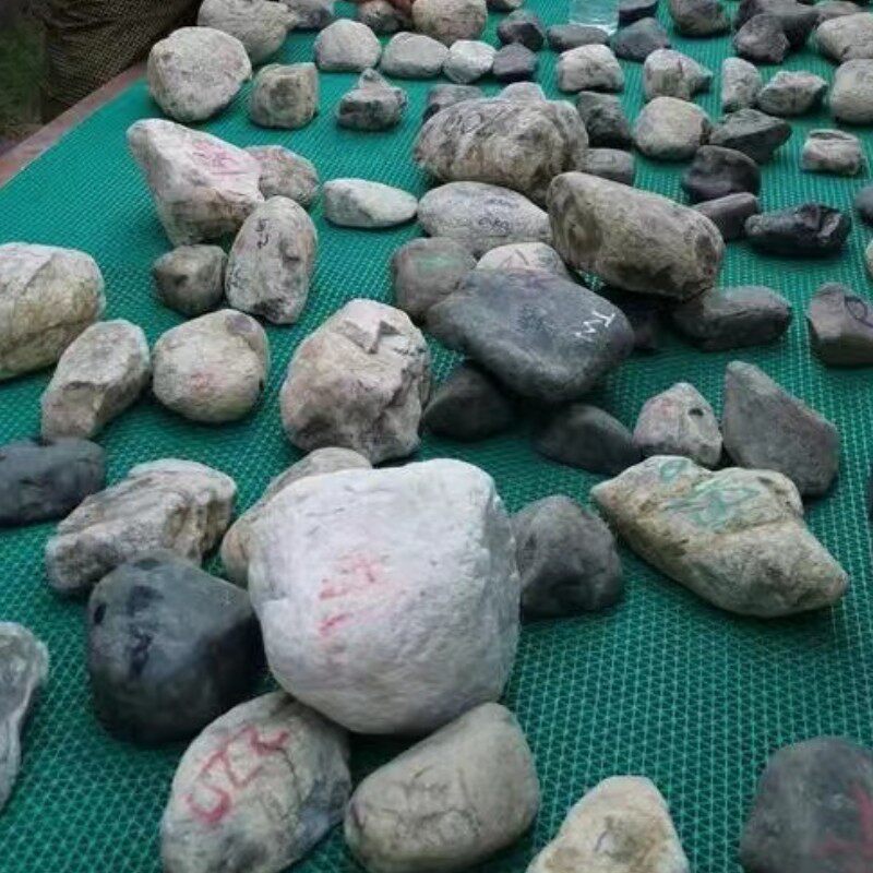 精选缅甸天然A货翡翠原石莫湾基莫西沙大马砍木那场口玉石50元/块