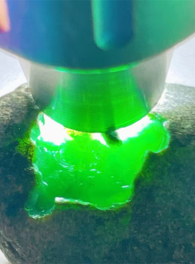 T15078 精品缅甸天然翡翠原石老坑莫湾基场口色料戒面料  重25克