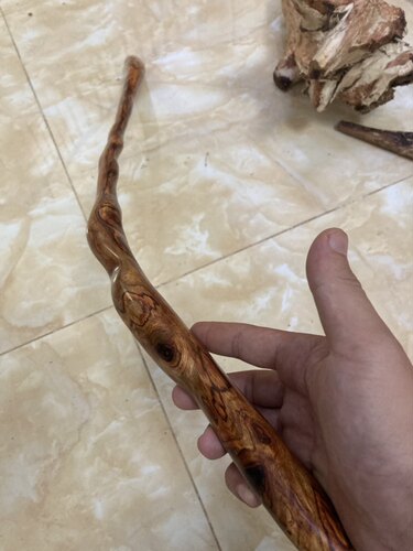 海南黄花梨横财随形把玩棍海黄登山棍鬼眼多保真海南黄花梨包邮