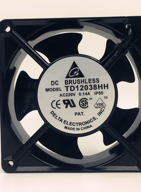 TD12038HH 台达风机 12CM 12038 交流220V 0.14A工业轴流散热风扇