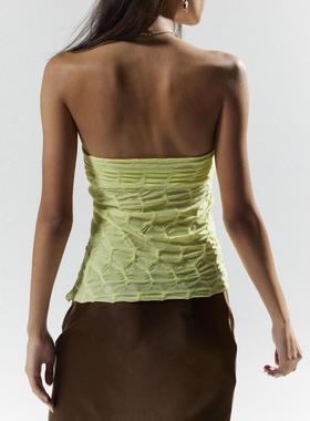 strapless off tops camisole tube bandeau backless tops