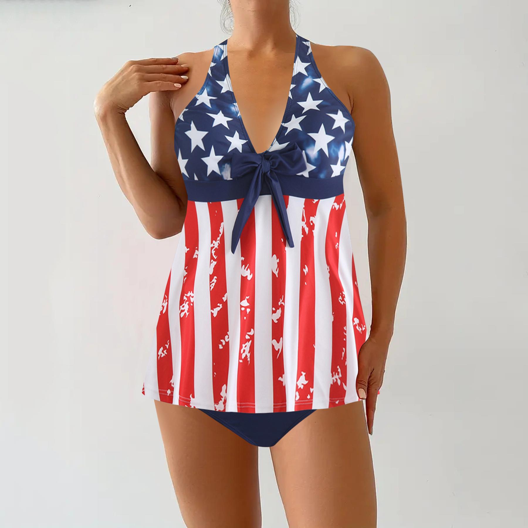 digital bikini skirt split Womens swimsuit