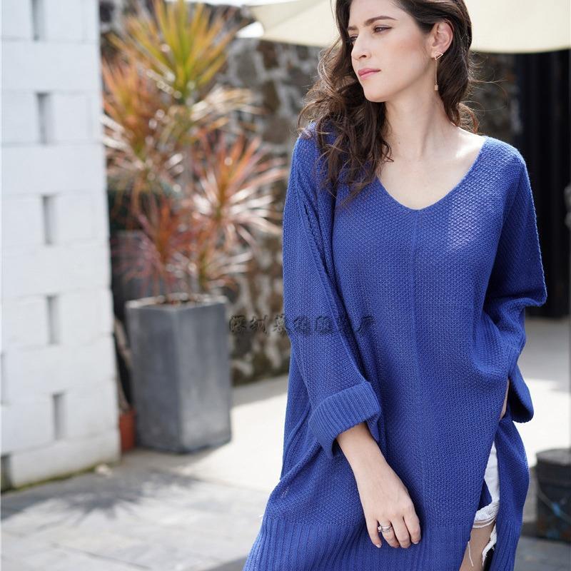 knitted solid tops color womens INS womens sweater Commuter