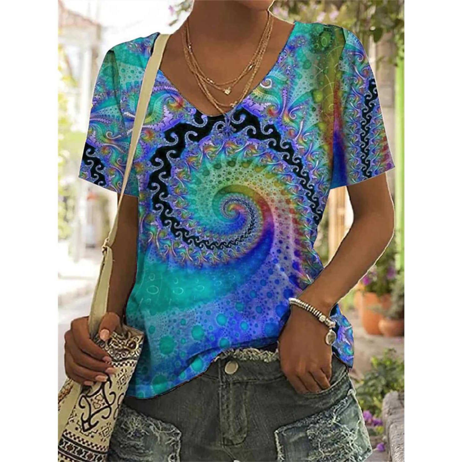Vintage loose short-sleeved T-shirt