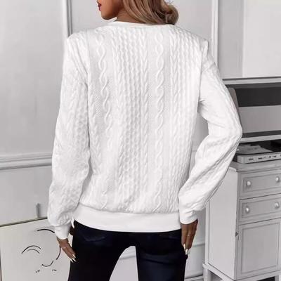 and solid winter long pattern -shirt loose and geometric