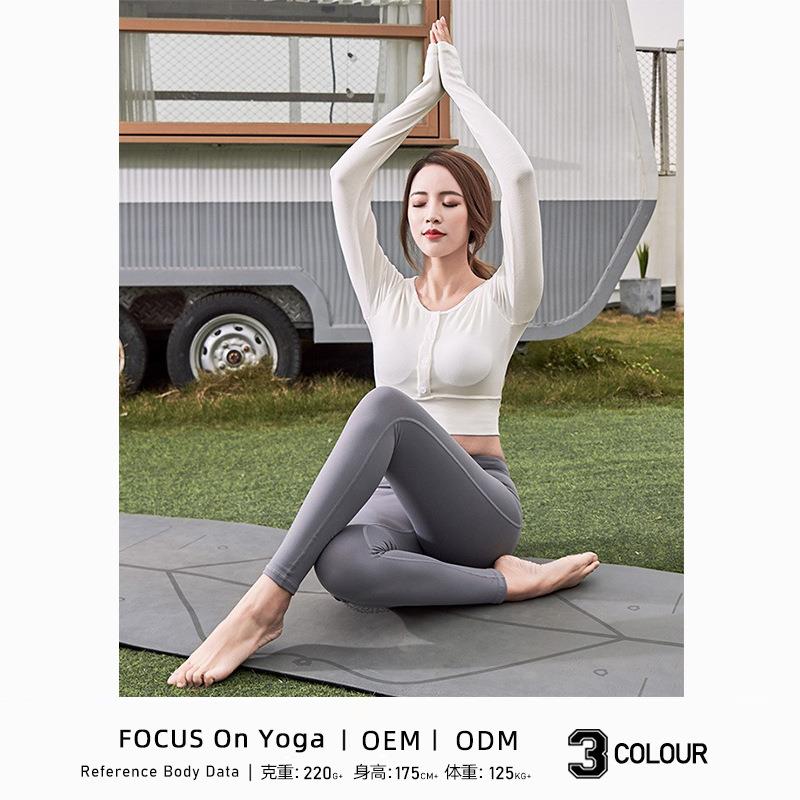suit two-piece yoga button chest fashionable womens suit