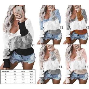 solid twisted knitted contrast Womens neck color sweater