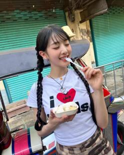 Minnie金米妮同款韩系爱心字母印花纯棉短款ins女日常小个子上衣