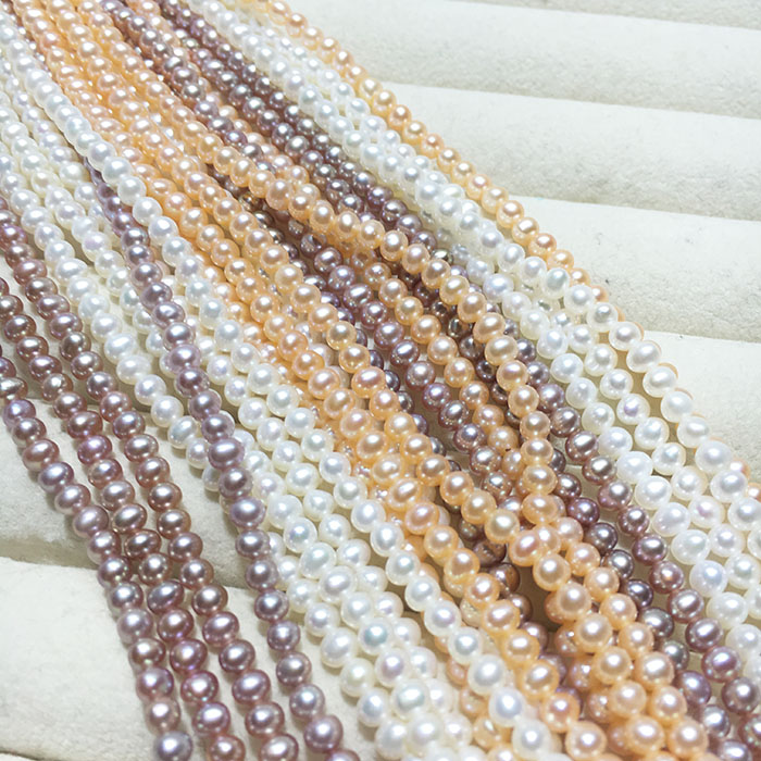 ÌìÈ»µË®ÕäÖéСÃ×ÖéÂèÂèÁ´ÏîÁ´ÊÖÁ´½üÔ²¼¸ºõÎÞϾ3-4MMÊÎÆ·ÀñÎï