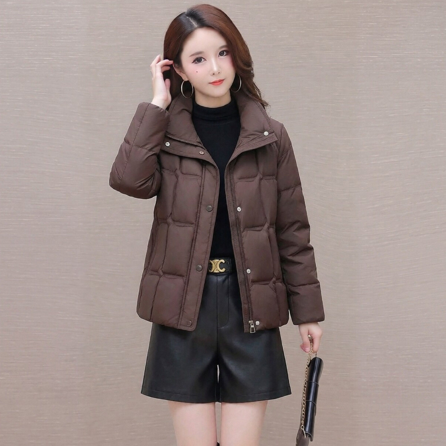 中青年女装冬季新款保暖棉袄短款中年妈妈加厚国风棉衣棉服小个子