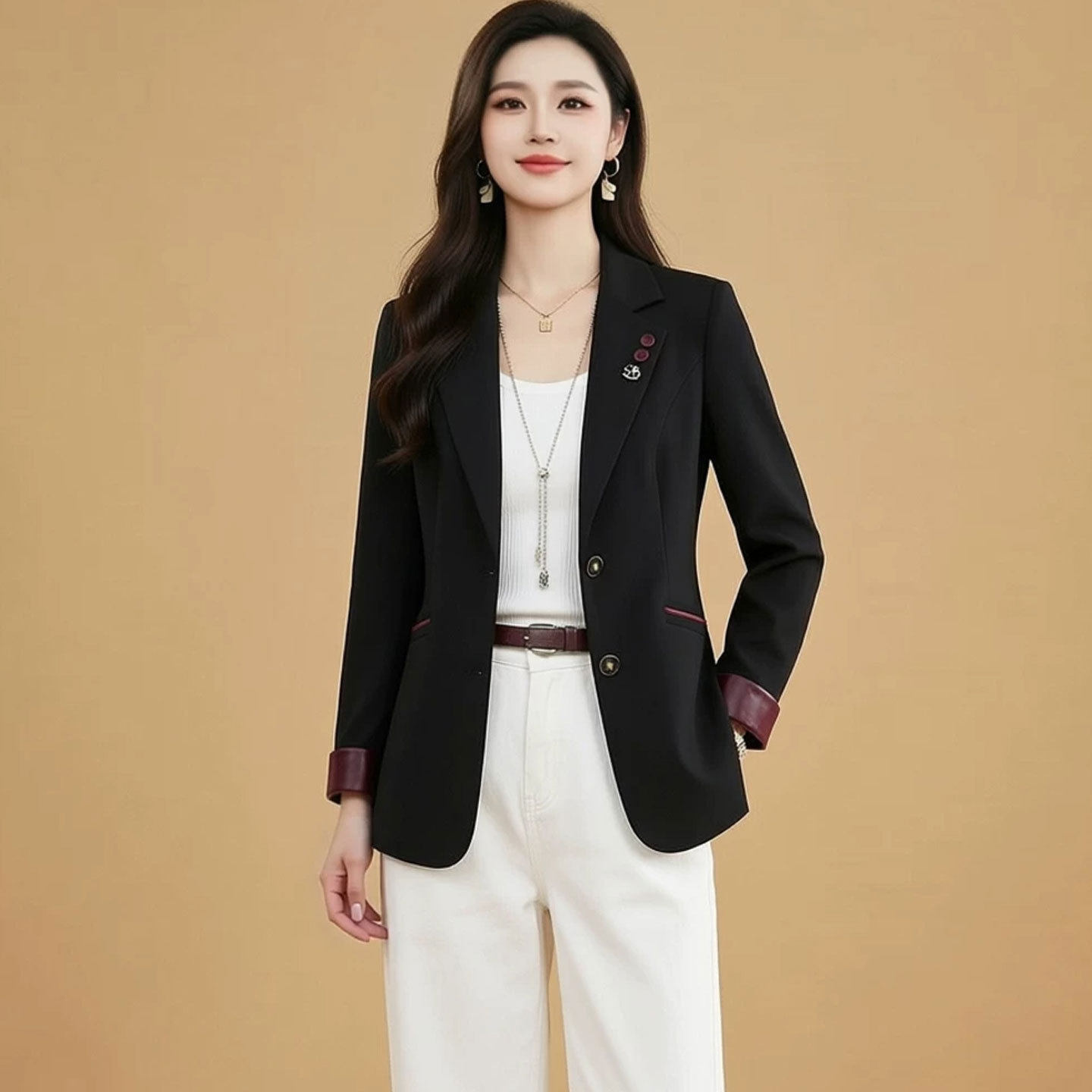 2026春秋季新款西装短款中青年女装小西服休闲外套中年妈妈装上衣