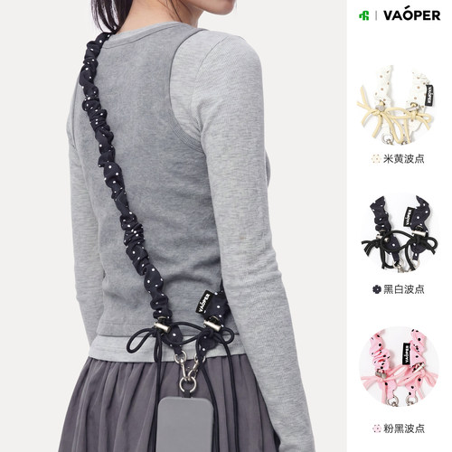 VAOPER喂牌多巴胺波点斜挎肩带