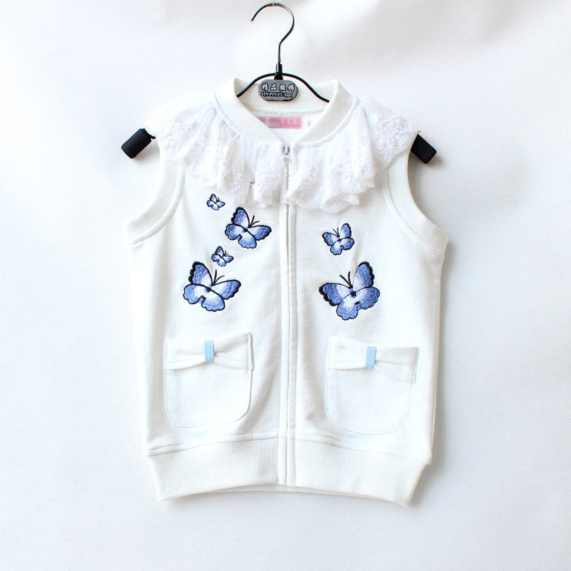 清仓特价2026婴幼儿女宝宝纯棉薄款带帽马甲春秋外穿拉链卫衣背心