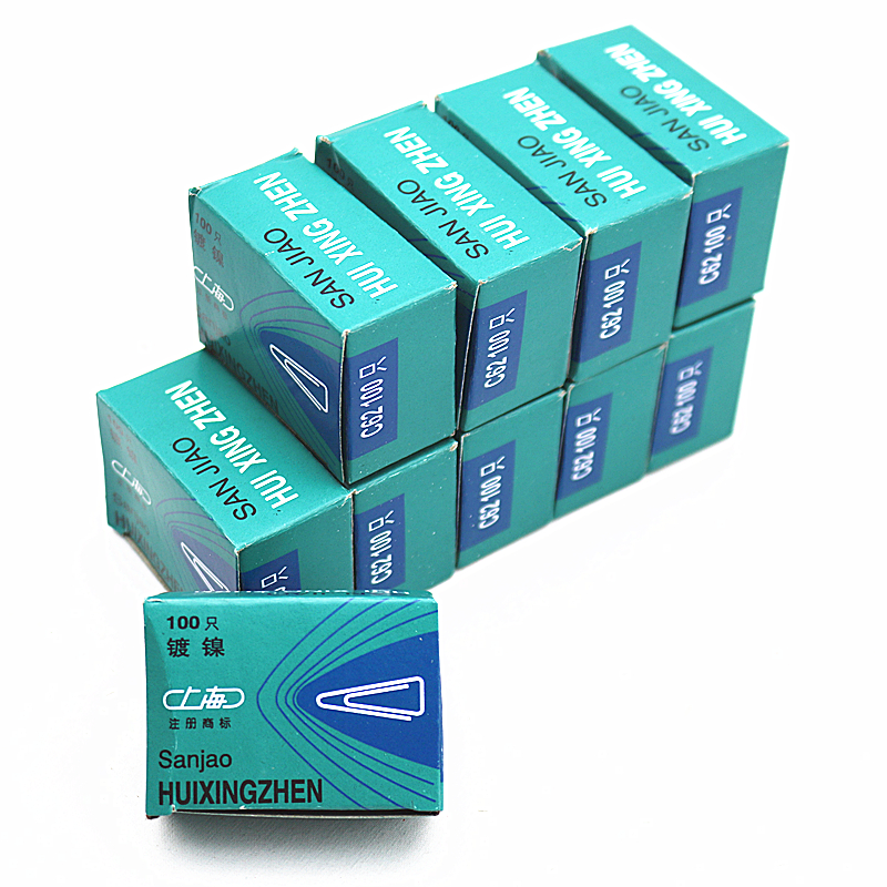 士海三角回形针 C62小回形针 镀镍三角回形针 C62曲别针