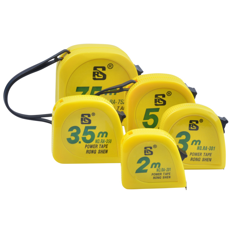 榕申卷尺塑胶壳12 3 3.5 5 7.5M钢卷尺公英制5米卷尺居家测量工具