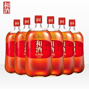 和酒黄酒大开福三年1000ml*6瓶装