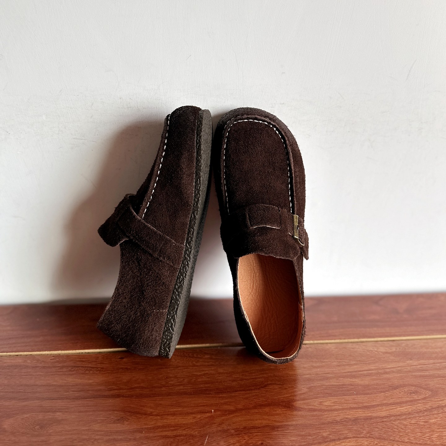 头层牛皮软底软面舒适勃肯鞋