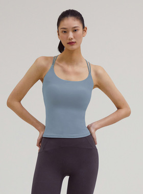 andar热卖 专柜采购带胸垫 健身瑜伽运动长美背舒适吊带文胸背心