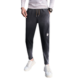 2024春夏牛仔裤男韩版潮流休闲痞帅束脚裤网红牛仔九分裤K128P60，男装休闲裤，电商A1018-1