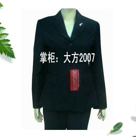 商务休闲女士职业装藏青西服