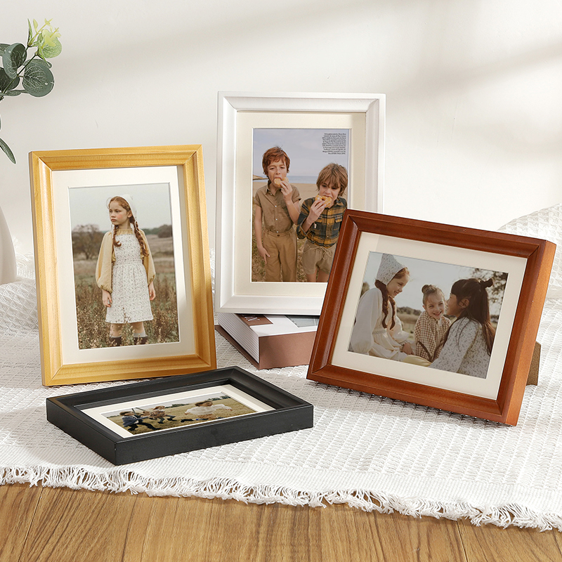 相框摆台挂墙创g意6寸7七寸8 10加洗照片实木欧式A4冲印相片12相