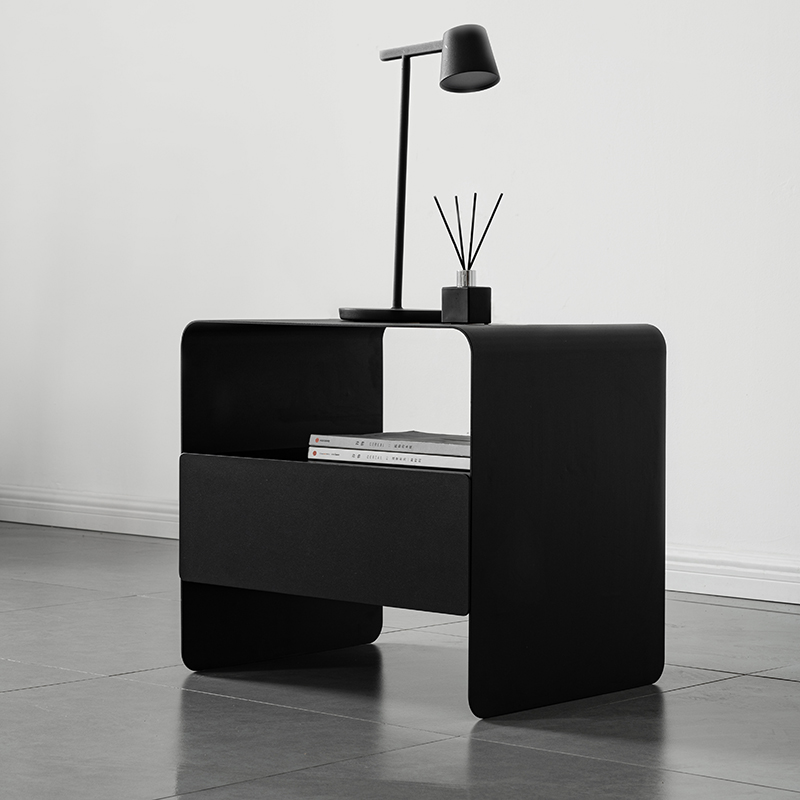 YR钢板床头柜意式极简床边柜