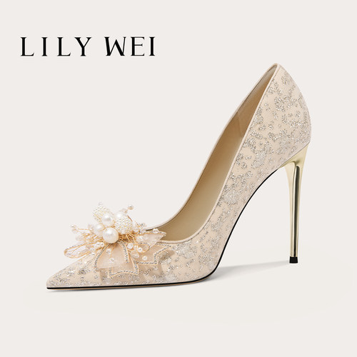 LilyWei法式高跟鞋优雅名媛风