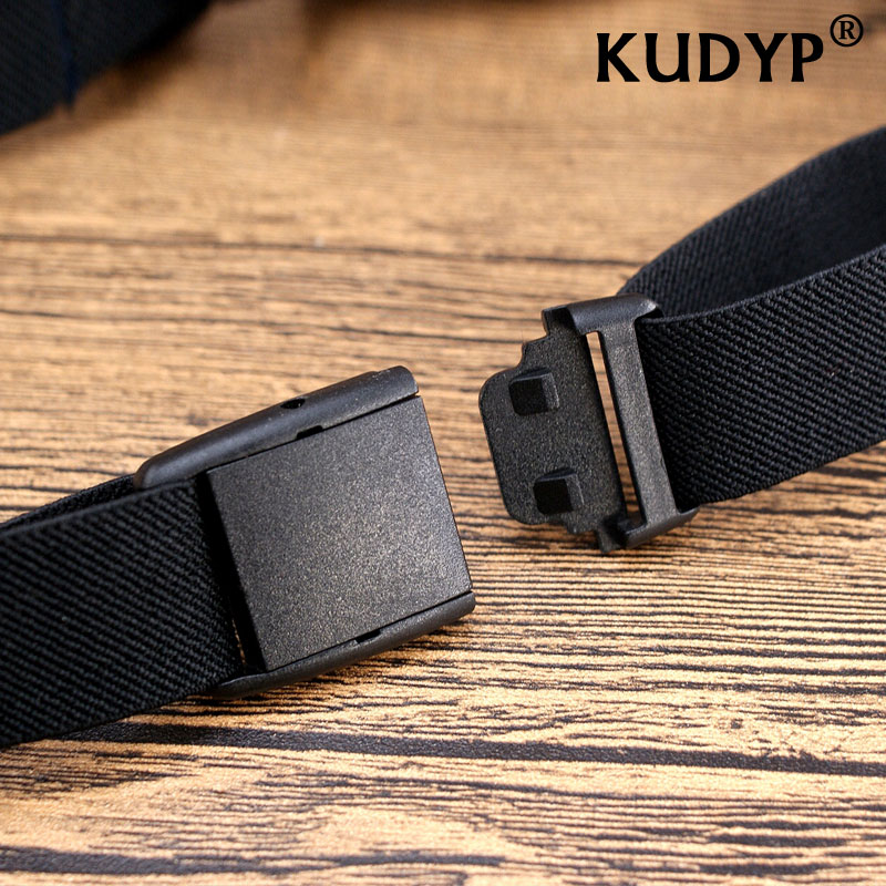 男女对扣帆布腰带弹力双圈松紧